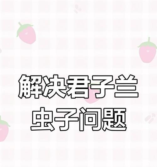 君子兰叶子包裹内长虫如何处理？