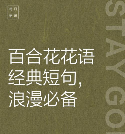 百合花的花语有何特别之处？